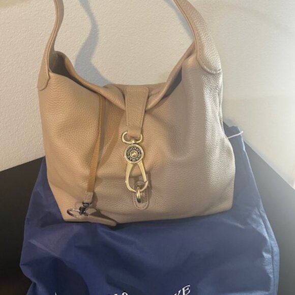 Dooney & Bourke Lucca Leather Logo Lock Hobo Purse - Picture 1 of 10
